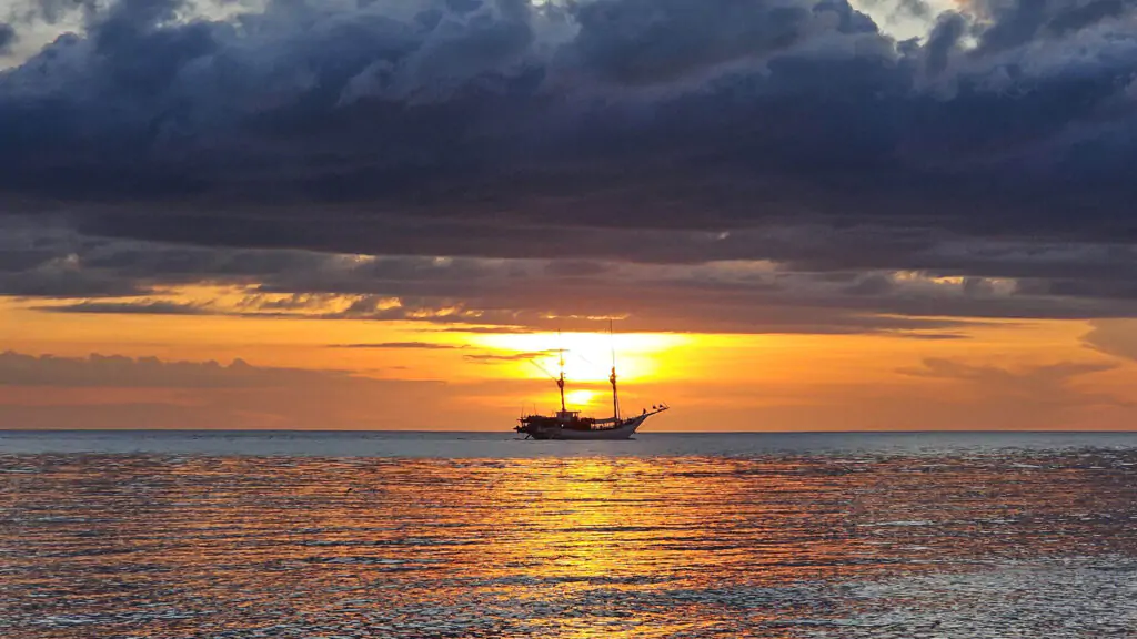 Sunset on Moyo Island